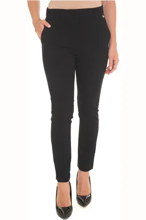 Liu Jo Skinny Trousers, female, , Size: L Crepe Chino Pants with Medium Waist