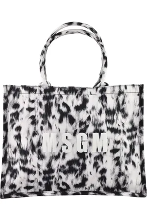 Msgm Tote Bags, female, , Size: ONE SIZE Cotton Shoulder Bag