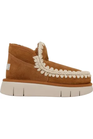 Mou Winter Boots, female, , Size: 11 US Bounce Sneakers in Cognac Leather