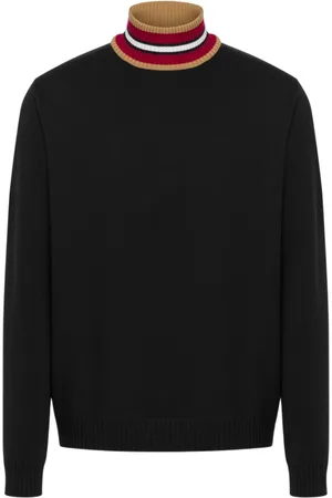 Moschino Turtlenecks, male, , Size: S /Camel Roll Neck Sweater