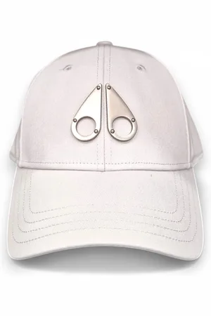 Moose Knuckles Caps, male, , Size: ONE SIZE Light Grey Cotton Cap Regular Fit