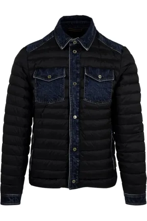 MOORER Winter Jackets, male, , Size: M Metal Button Coat Pockets Jeans