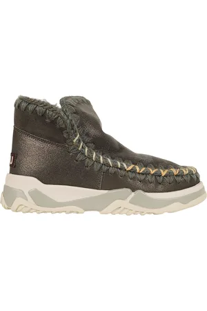 Mou Winter Boots, female, , Size: 11 US Stylish Eskimo Trainer Overstitching Shoes