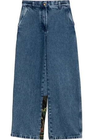 Palm Angels Wide Jeans, female, , Size: W26 Boyfriend Jeans