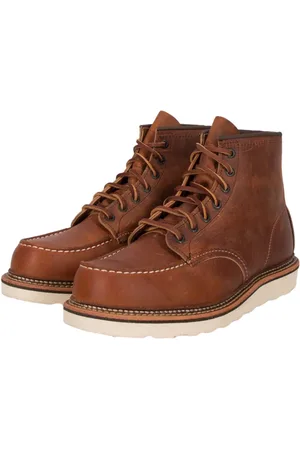 Red Wing Lace-up Boots, male, , Size: 9 1/2 US Moc Toe Copper Rough & Tough Boot