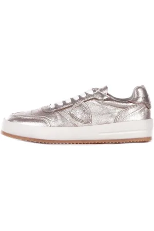 Philippe model Sneakers, female, , Size: 8 US Grey Sneakers with Logo Detail