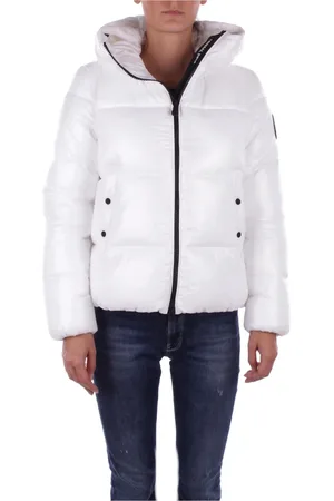 save the duck Winter Jackets, female, , Size: S Hooded Jacket with Side Logo Zipper Closure