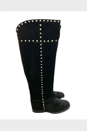 Via Roma High Boots, female, , Size: 6 US Suede Boot
