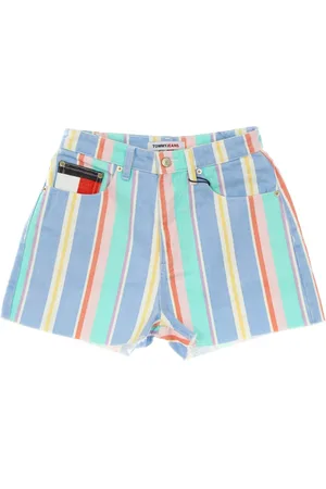 Tommy Hilfiger Denim Shorts, female, , Size: W29 High Waist Stripe Mom Fit Shorts
