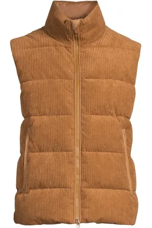 save the duck Vests, male, , Size: 2XL Sleeveless Blouson Euryops Camel