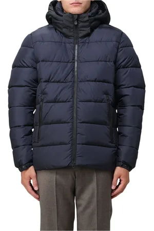 save the duck Winter Jackets, male, , Size: XL Bicolor Detachable Cap Stylish Jacket