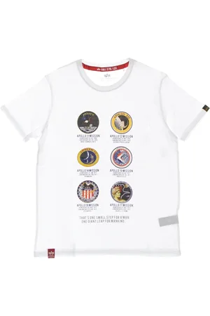 Alpha Industries T-Shirts, male, , Size: L Nasa Mission Tee Mens T-Shirt