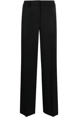P.A.R.O.S.H. Straight Trousers, female, , Size: S Wool Blend Tailored Trousers