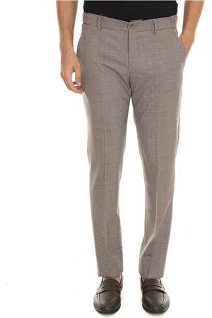 Berwich Chinos, male, , Size: L Elastic Waist Chino with Tailoring Vent
