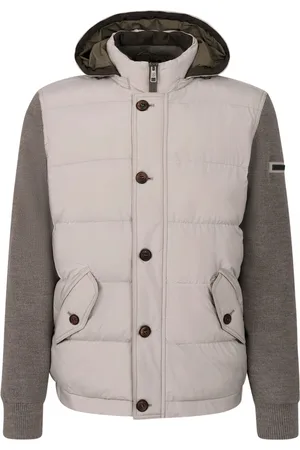 Bugatti Winter Jackets, male, , Size: M Taupe Jackets for Men