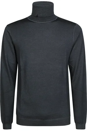 sun68 Turtlenecks, male, , Size: XL Vintage Plain Turtle T-shirt
