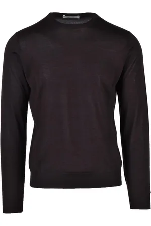 FILIPPO DE LAURENTIIS Round-neck Knitwear, male, , Size: 3XL Luxury Merino Silk Cashmere Sweater