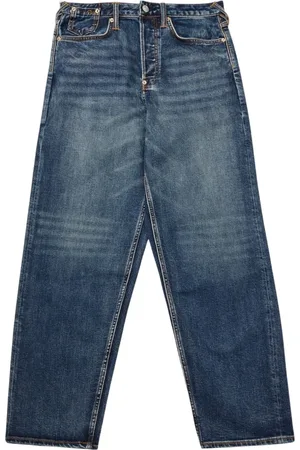 Evisu Straight Jeans, male, , Size: W33 Embroidered Denim Jeans