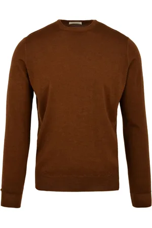FILIPPO DE LAURENTIIS Round-neck Knitwear, male, , Size: 3XL Rust Sweater Model Gc1Ml Rm16Rv