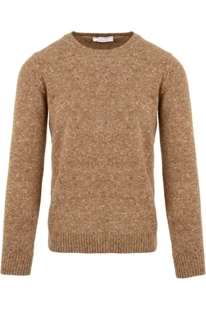 FILIPPO DE LAURENTIIS Round-neck Knitwear, male, , Size: L Rust Sweater Model B25114