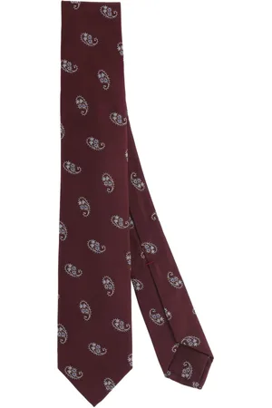BARBA Ties, male, , Size: ONE SIZE Cashmere Silk Tie with 7 Folds