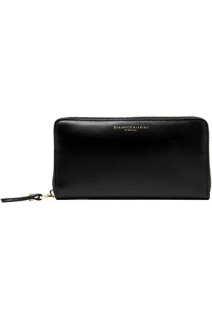 Gianni chiarini Wallets & Cardholders, female, , Size: ONE SIZE Brushed Leather Zip Around Wallet
