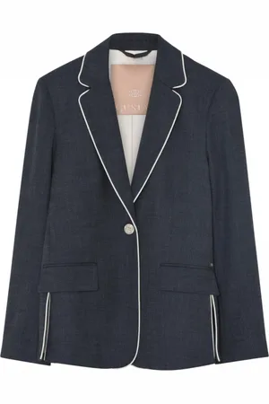 gustav Blazers, female, , Size: M Classic Blazer with Piping Details