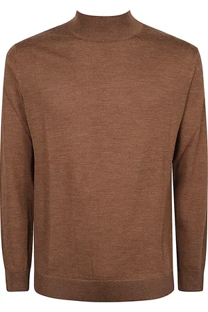 Daniele Fiesoli Turtlenecks, male, , Size: XL Merino Wool Crew Neck Sweater