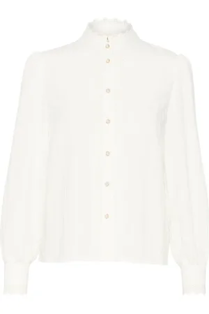 Cream Shirts, female, , Size: XS Snow Puff Sleeve Blouse