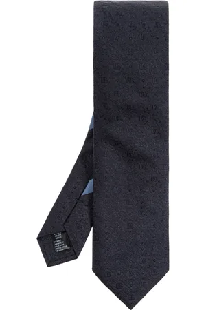 Dolce & Gabbana Ties, male, , Size: ONE SIZE Silk tie with monogram