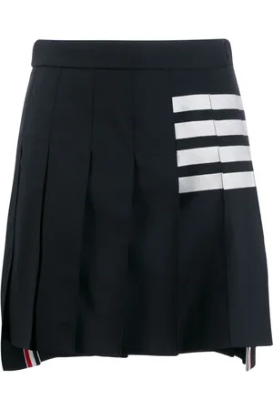 Thom Browne Short Skirts, female, , Size: S Logo Wool Skirt