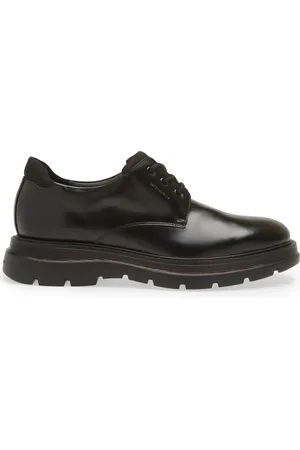 Stuart Weitzman Laced Shoes, male, , Size: 9 US Lace-up Calf Leather Shoe