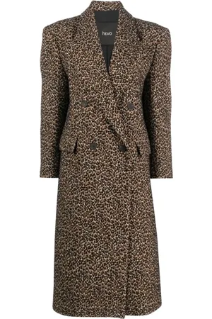 HEVO Double-Breasted Coats, female, , Size: XL Stylish Martina Franca Fashion Collection