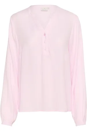 Kaffe Blouses, female, , Size: 2XL Lilac Snow Blouse with V-Neck