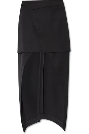 Alexander McQueen Midi Skirts, female, , Size: 2XS Asymmetrical Skirt
