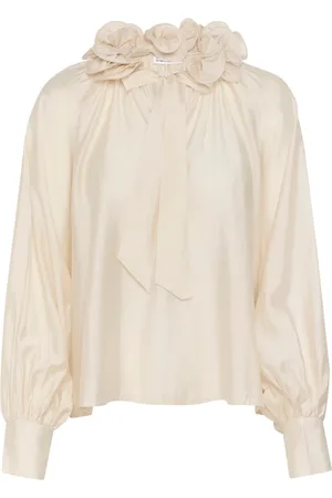 Karen by Simonsen Blouses, female, , Size: 2XL Feminine Blouse with Beautiful Details