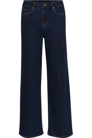 Kaffe Wide Jeans, female, , Size: S High Waist Jeans Dark