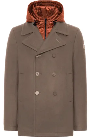 Duno Double-Breasted Coats, male, , Size: XL Wool Cashmere Caban Coat