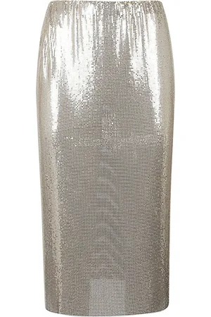 Sportmax Midi Skirts, female, , Size: XS Golden Sequin High Waist Skirt