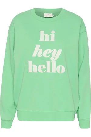 Kaffe Sweatshirts, female, , Size: 2XL Spring Bouquet Sweatshirt Long Sleeve Print