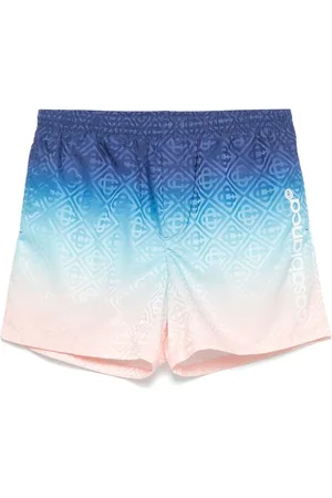 Casablanca Beachwear, male, , Size: L Navy Swim Shorts with Logo