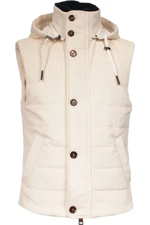 Kired Vests, male, , Size: M Detachable Hood Puffer Vest