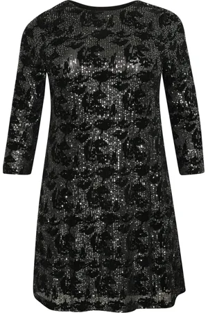 Kaffe Short Dresses, female, , Size: L Sequin Dress /Dark Silver