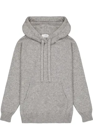LANEUS Hoodies, female, , Size: 2XS Cashmere Silk Hoodie Boxy Fit