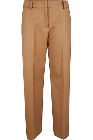 Mauro Grifoni Straight Trousers, female, , Size: M Wool Pants