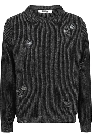 Mauro Grifoni Round-neck Knitwear, female, , Size: 3XS wool crewneck English sweater