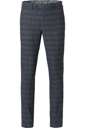 Meyer Slim-fit Trousers, male, , Size: W28 Blue Bonn Pants 102 Style