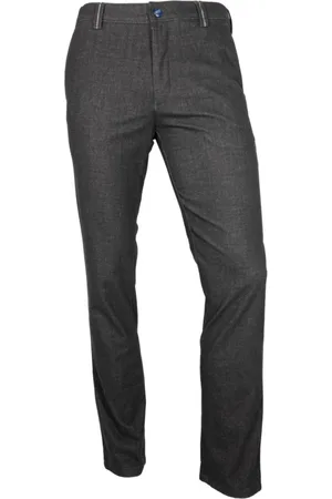 Meyer Straight Trousers, male, , Size: L Active Jersey Look Chino Pants Grey