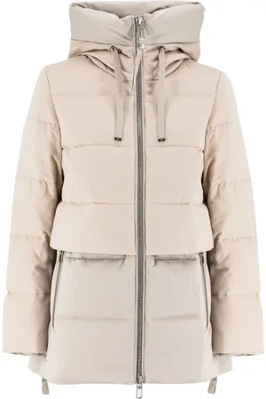 Duno Parkas, female, , Size: M Quilted Wool Parka with Padded Hood