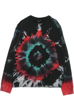 MAUNA KEA Sweatshirts, male, , Size: L Black Tie-Dye Crewneck Sweatshirt